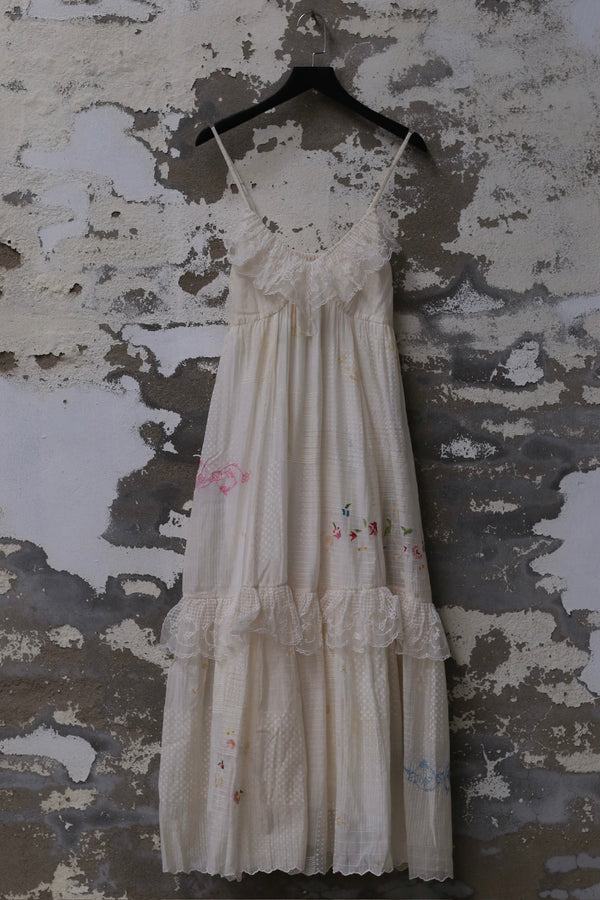 EKA 25 Spring/Summer Adjustable Strap Midi Dress EKA-SS/25/100/TEEK-ECRU